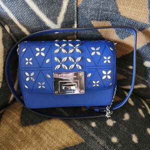 Sale Michael Kors Royal Star Studded Saffiano Leather Crossbody Tina Embellished